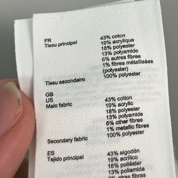 NWT MAJE Metallic bouclé-tweed mini skirt Light Green size 42/US 10 - Picture 12 of 14